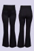 Calça Gestante Flare de Moletinho - Preta - loja online