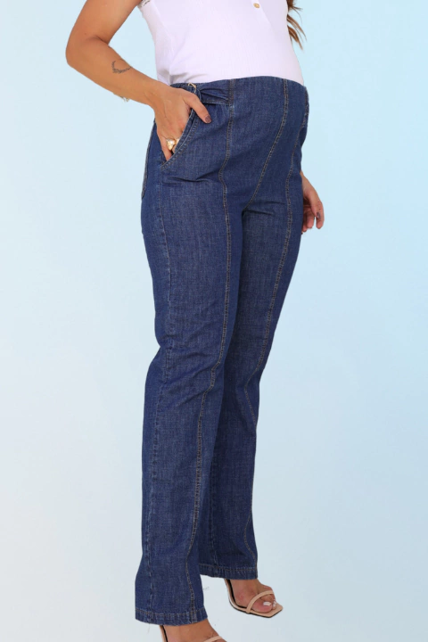 Calça Jeans Gestante Com Fivela - comprar online
