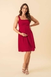 Vestido Grávida Alça - Emily Vermelho - comprar online