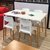 Juego De Comedor Mesa Eames Madera 120 X 80 + 4 Sillas Milan - comprar online