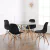 Juego De Comedor Mesa Redonda Vidrio 100cm + 4 Sillas Eames - tienda online