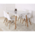 Juego De Comedor Mesa Rectangular 120cm + 4 Sillas Eames en internet