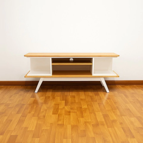 Rack Tv Madera Paraiso Mesa Led 150cm Escandinavo - comprar online