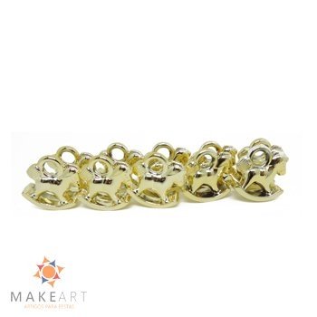 APLIQUE CAVALINHO DOURADO PCT 10 UND
