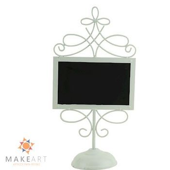 LOUSA DE METAL ARABESCO BRANCO