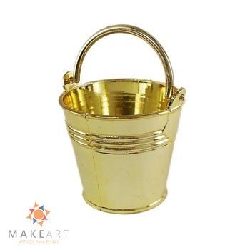 BALDINHO DE PLÁSTICO DOURADO PCT 12 UND