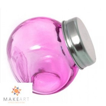 BALEIRO ROSA TAMPA DE ALUMÍNIO ROSA PCT 06 UND
