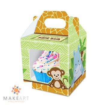 CAIXA CUPCAKE SAFARI PCT 08 UND