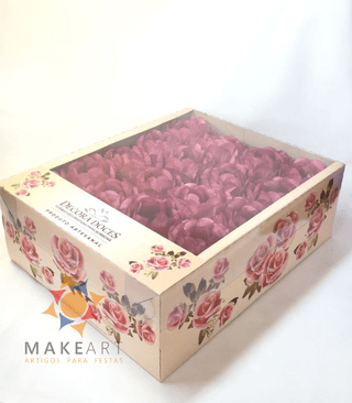 FORMA DECORATIVA PARA BOMBONS BELA, ROSE CLARO CXA 40 UND