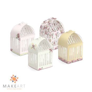 CAIXA GAIOLA DECORATIVA JARDIM SECRETO PCT 08 UND