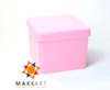 CAIXINHA PS QUADRADA ROSA PCT 10 UND - comprar online