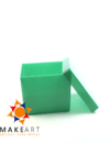 CAIXINHA PS QUADRADA VERDE BANDEIRA PCT 10 UND