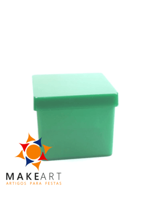 CAIXINHA PS QUADRADA VERDE BANDEIRA PCT 10 UND - comprar online
