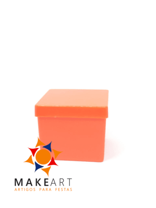 CAIXINHA PS QUADRADA LARANJA PCT 10 UND - comprar online