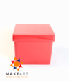 CAIXINHA PS QUADRADA VERMELHO PCT 10 UND - comprar online