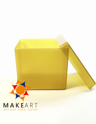 CAIXINHA QUADRADA PS DOURADO PCT 10 UND