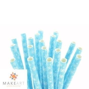 CANUDO DE PAPEL FLOCO DE NEVE PCT 20 UN