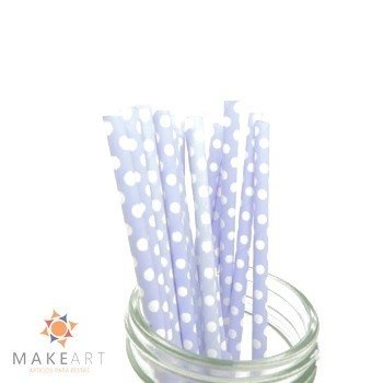 CANUDO DE PAPEL POÁ LILÁS PCT 20 UND