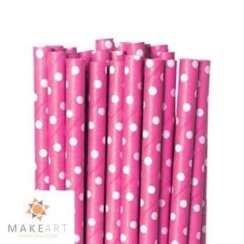CANUDO DE PAPEL POÁ ROSA PINK PCT 20 UND