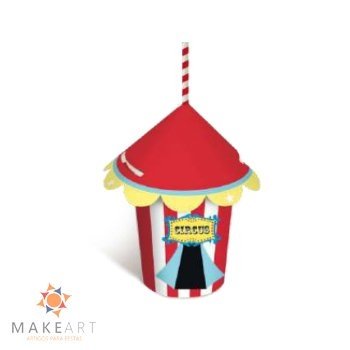 COPO PAPEL TENDA DE CIRCO PCT 08 UND