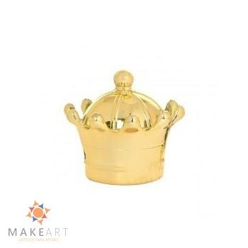 COROA METALIZADA DOURADO PCT 12 UND