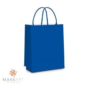 SACOLA KRAFT GRANDE AZUL ROYAL