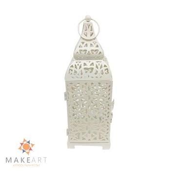 LANTERNA METAL ORIENTAL BEGE