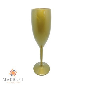 TAÇA CHAMPANHE LISA DOURADO