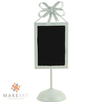 LOUSA DE METAL LAÇO BRANCO