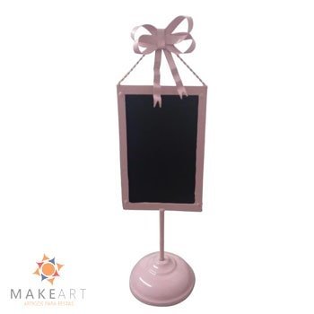 LOUSA DE METAL LAÇO ROSA BEBÊ