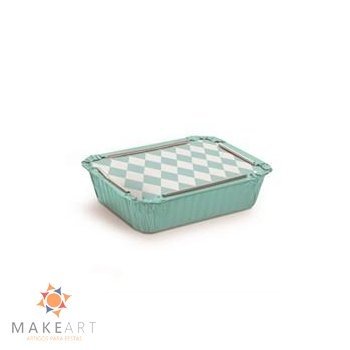 MARMITINHA LOSANGO AZUL TIFFANY PCT 12 UND