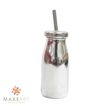 GARRAFA METALIZADA PRATA