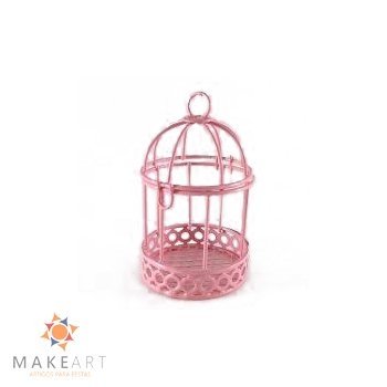 MINI GAIOLA ARAMADA ROSA BEBÊ PCT 10 UND