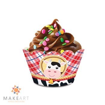 PORTA CUPCAKE FAZENDINHA PCT 08 UND