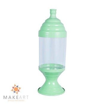POTE DE ACRÍLICO MÉDIO VERDE BEBÊ