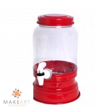 SUQUEIRA DE PLÁSTICO VERMELHO 2,5 L
