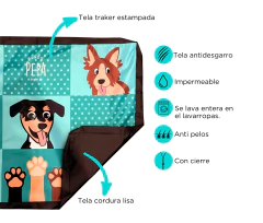 COLCHONETA L PLACA GOMA ESPUMA GRANDE MESTIZOS TURQUESA - tienda online