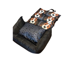 CAMA AUTO y SILLÓN M BEAGLE negro - Mundo Pepa Pets