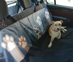 Imagen de FUNDA PARA AUTO Y CAMIONETA PATITAS GRIS