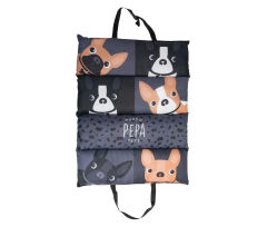 COLCHONETA AUTO / PASEO BULLDOG FRANCES GRIS - comprar online