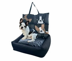 CAMA AUTO BULLDOG FRANCES base negra - comprar online