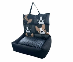 CAMA AUTO BULLDOG FRANCES base negra en internet