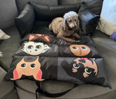 CAMA AUTO y SILLÓN Mediana M MESTIZOS negro - Mundo Pepa Pets