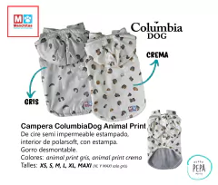 CAMPERA COLUMBIADOG ANIMAL PRINT - CREMA - comprar online