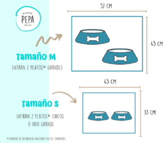 INDIVIDUAL MIX PERRITOS - TURQUESA - Mundo Pepa Pets