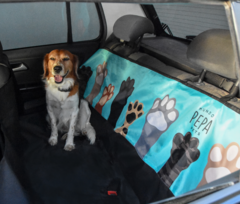 FUNDA PARA AUTO Y CAMIONETA PATITAS TURQUESA - comprar online