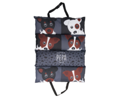 COLCHONETA AUTO PASEO JACK RUSSELL GRIS - comprar online