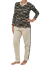 Pijama Mujer Mangar Larga Interlock Camuflado Arlen 4456