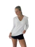 CAMISETA MANGA LARGA ESCOTE V EN RASO ARLEN 3220 - comprar online
