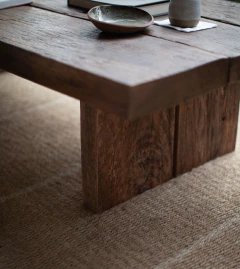 MESA BAJA RUSTICA - SIN ALMIDÓN